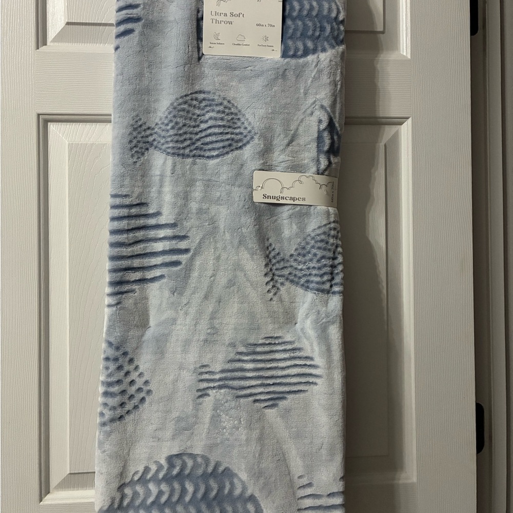 Nautical sea throw blanket